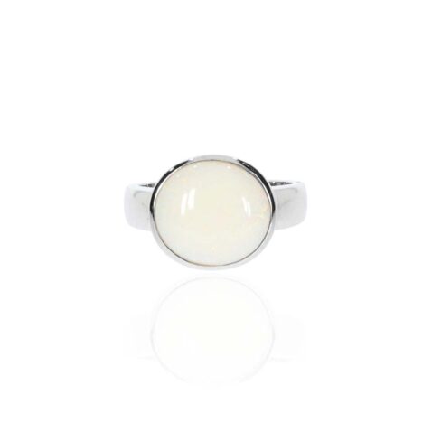 Per White Opal Silver Ring Heidi Kjeldsen Jewellery R1784 white