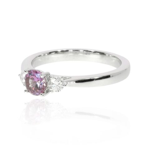 Sara Colour change Sapphire Ring By Heidi Kjeldsen Jewellers R1713 Side