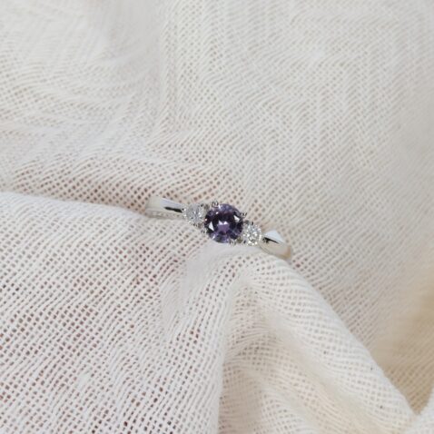 Sara Colour change Sapphire Ring By Heidi Kjeldsen Jewellers R1713 white