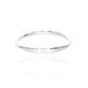 Sara Oval Sterling Silver Bangle Heidi Kjeldsen Jewellery BL4081 flat