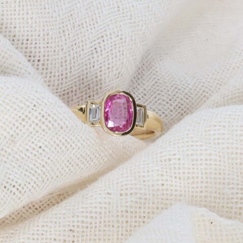 Sara Pink Sapphire Diamond Ring Heidi Kjeldsen Jewellery R1892 still