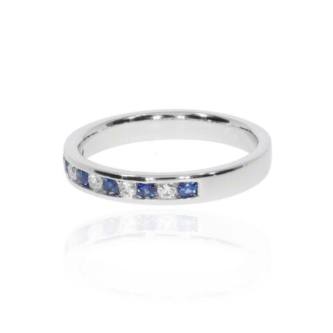 Sara Sapphire And Diamond Eternity Ring R1796 Heidi Kjeldsen Jewellery white1