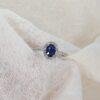 Sara Sapphire and Diamond Cluster Ring R1701 by Heidi Kjeldsen Jewellery white