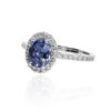 Sara Sapphire and Diamond oval cluster ring by Heidi Kjeldsen Jewellers R1697 side