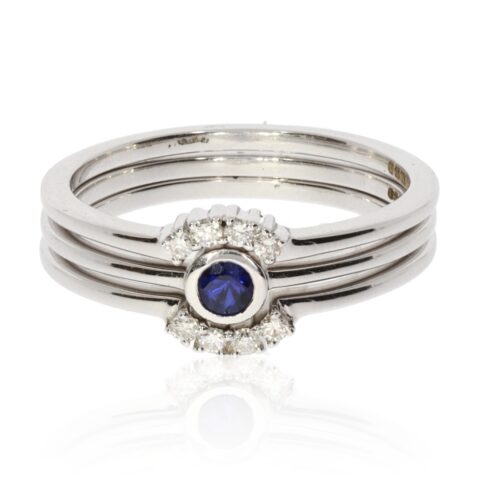 Sara sapphire and diamond ring by heidi kjeldsen jewellery 1499 front