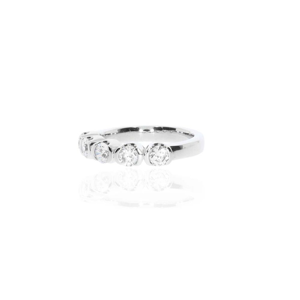 Sofia Diamond Five Stone Ring By Heidi Kjeldsen Jewellery R1143s white1