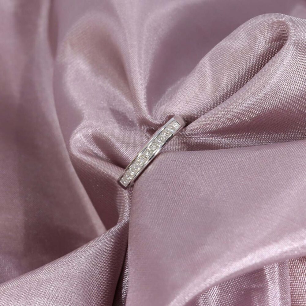 Sofia Princess Cut Diamond Eternity Ring By Heidi Kjeldsen Jewellery R1585 pink