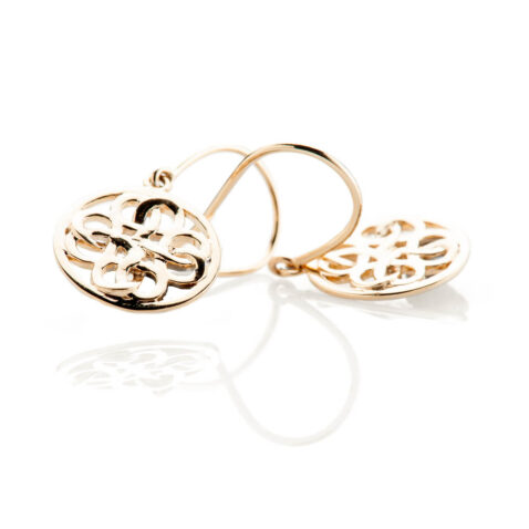 Tove Heidi Kjeldsen Beautiful Gold Viking Love Knot Drop Earrings ER2352 3