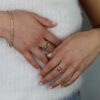 Trine Pink Tourmaline Diamond Bubble Rings Heidi Kjeldsen Jewellery R1720 R1876 BA020X model