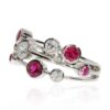 Trine Ruby And Diamond Bubble Ring R1650s by Heidi Kjeldsen Jewellery side