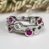 Trine Ruby And Diamond Bubble Ring R1650s by Heidi Kjeldsen Jewellery still