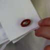 Ulf American Football Enamelled Silver Cufflinks Heidi Kjeldsen Jewellery CL0251 model