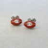 Ulf American Football Enamelled Silver Cufflinks Heidi Kjeldsen Jewellery CL0251 still (2)