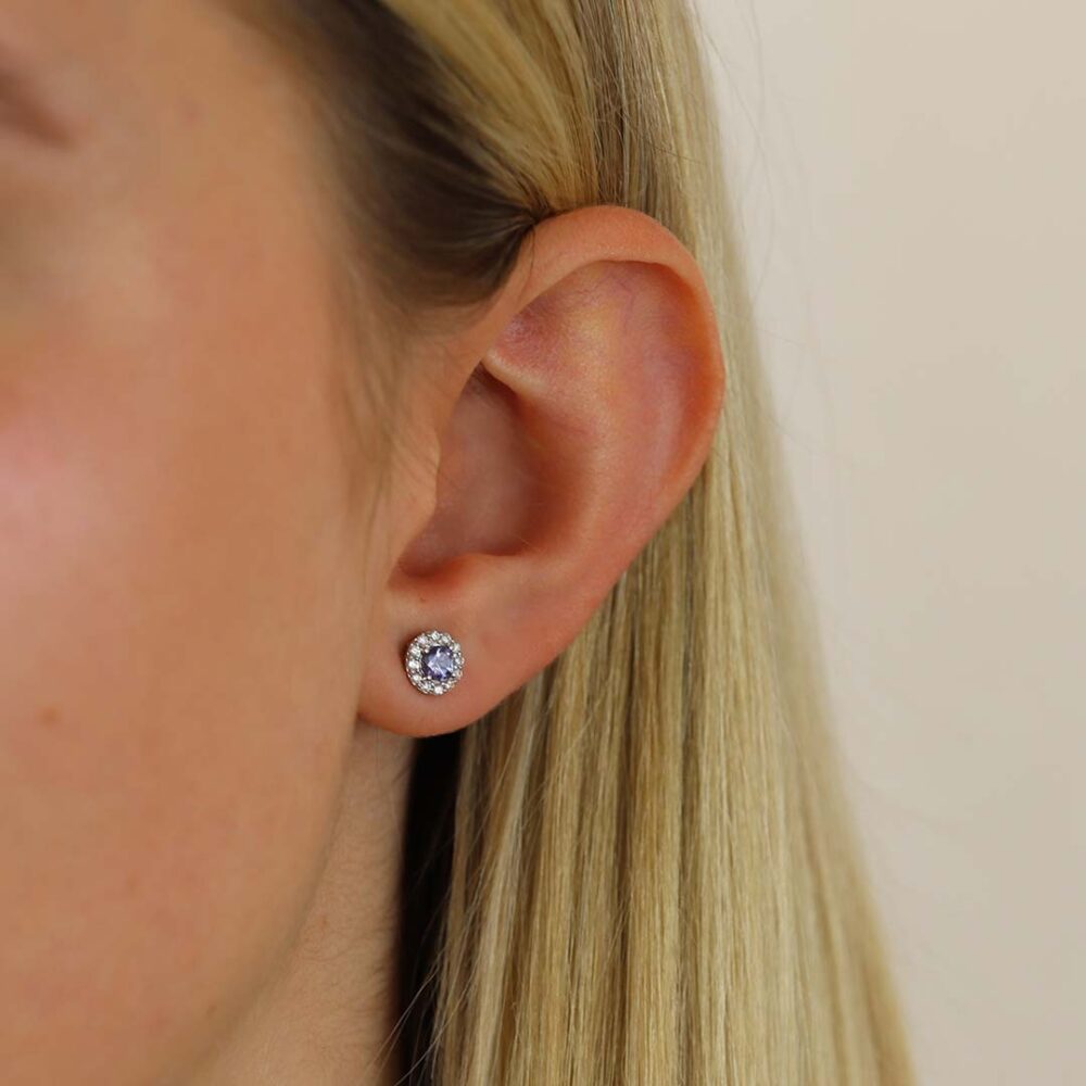 Viola Tanzanite Cluster Earrings Heidi Kjeldsen Jewellers ER4985
