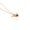 Espen Amethyst Pearl Bee Pendant Heidi Kjeldsen Jewellery P1641 white1