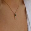 Jette Sandawana Emerald and Diamond Pendant Heidi Kjeldsen Jewellers P1622