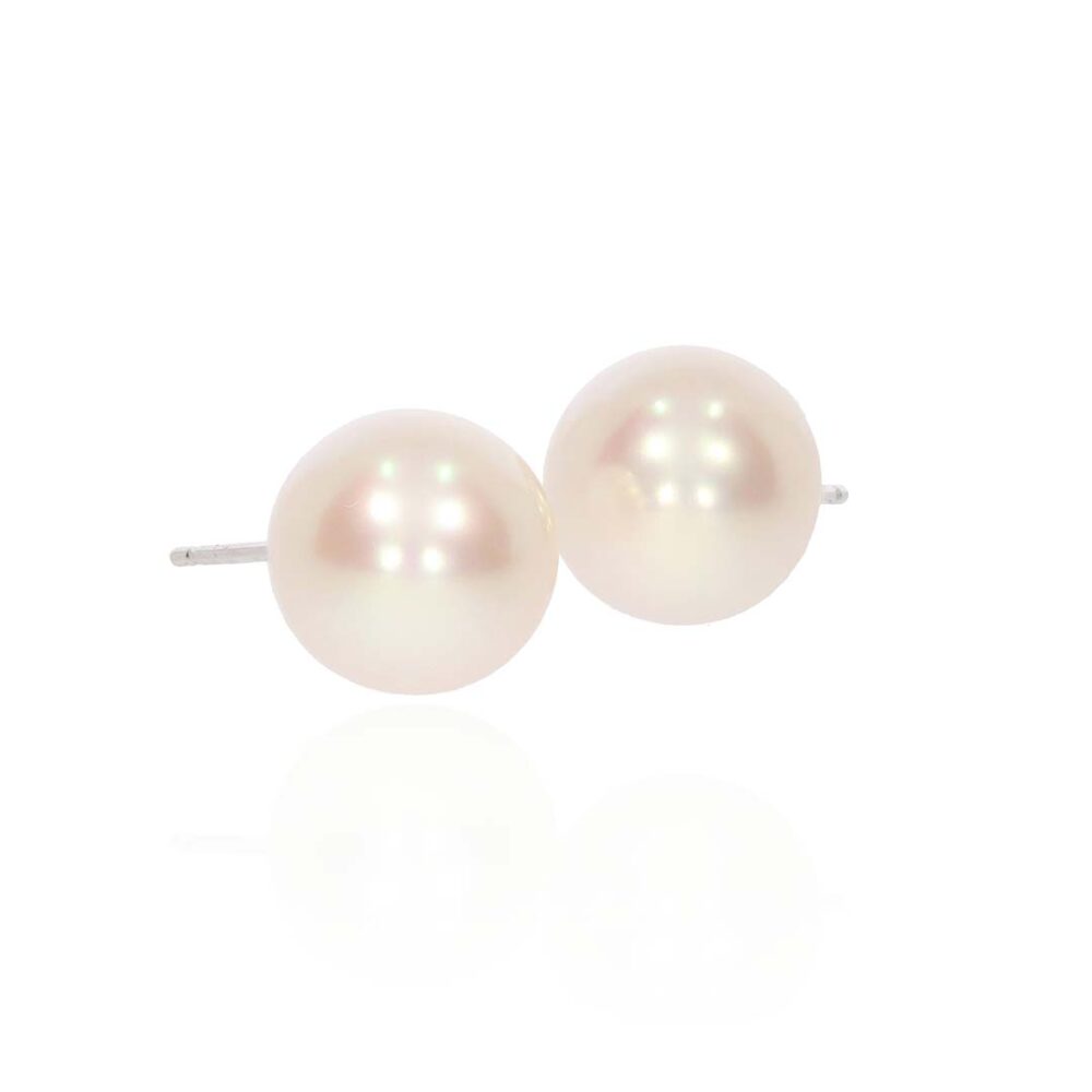 Margit Cultured Pearl And White Gold Earrings Heidi Kjeldsen Jewellery ER2621 side