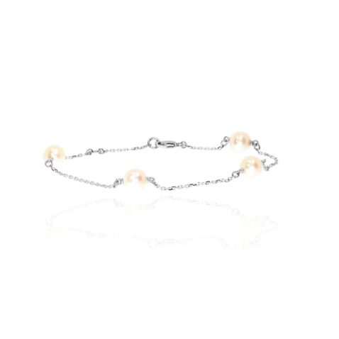 Margit Cultured Pearl Gold Bracelet Heidi Kjeldsen Jewellery BL4139 white