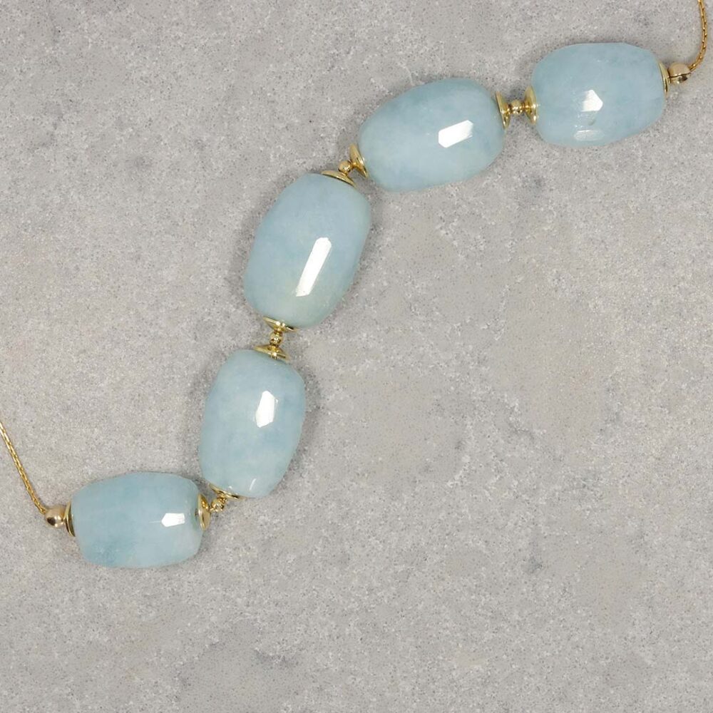 Naja Aquamarine Necklace Heidi Kjeldsen Jewellery still NL1245