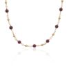 Naja Garnet Goldfilled Bead Necklace Heidi Kjeldsen Jewellery NL1249 white