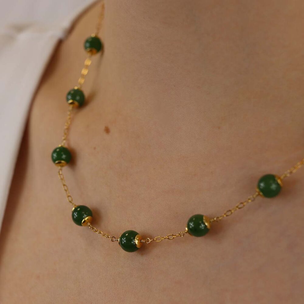 Naja Nephrite Jade Necklace Heidi Kjeldsen Jewellers NL1316 (2)