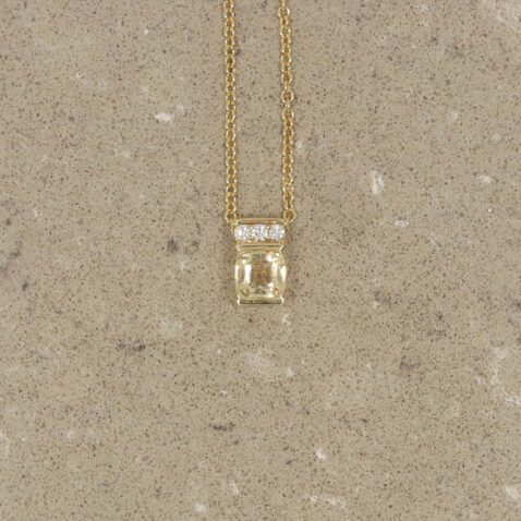 Sara Yellow Sapphire and Diamond Pendant Heidi Kjeldsen Jewellery P1669 still