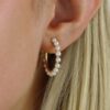 Sofia Cultured Pearl Hoop Earrings Heidi Kjeldsen Jewellers ER5031