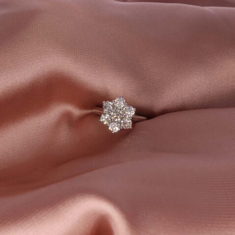 Sofia Diamond Cluster Platinum Ring Heidi Kjeldsen Jewellery R4961 still