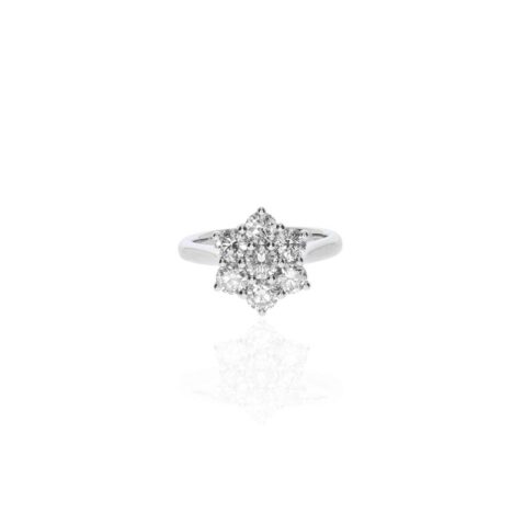 Sofia Diamond Cluster Platinum Ring Heidi Kjeldsen Jewellery R4961 white