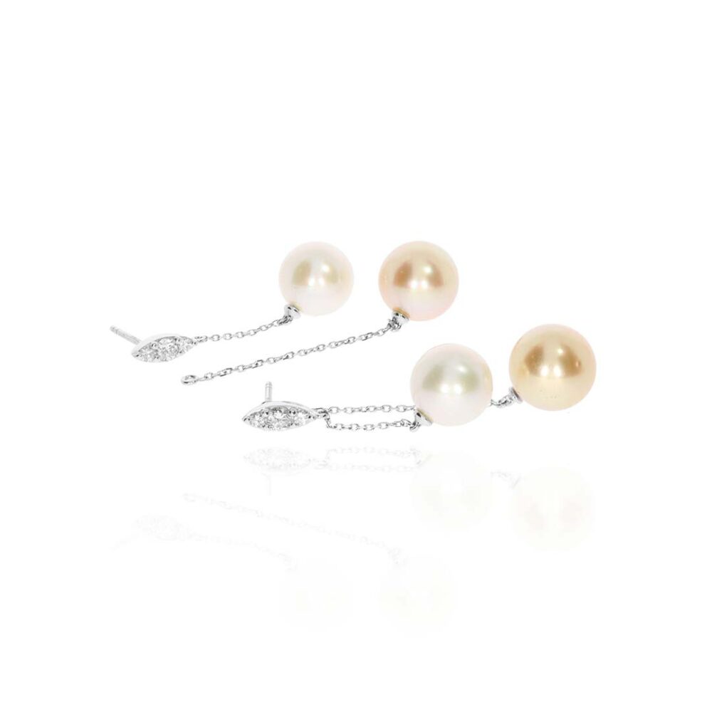 Sofia South Sea Pearl Drop Earrings Heidi Kjeldsen Jewellery ER5034 white