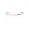 Alma Pink Silver tennis Bracelet Heidi Kjeldsen Jewellery BL4142 white