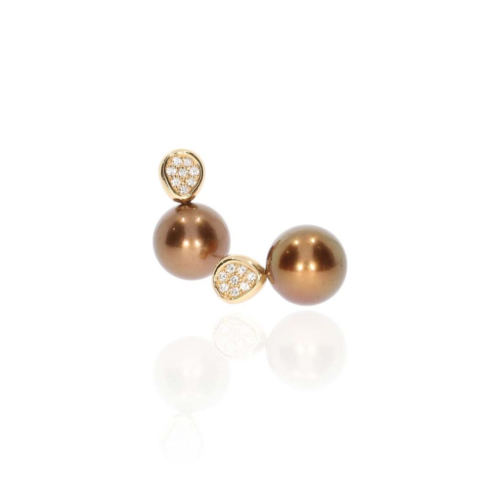 Dorit Chocolate Tatihan Pearl Diamond Earrings Heidi Kjeldsen Jewellery ER5037 white1