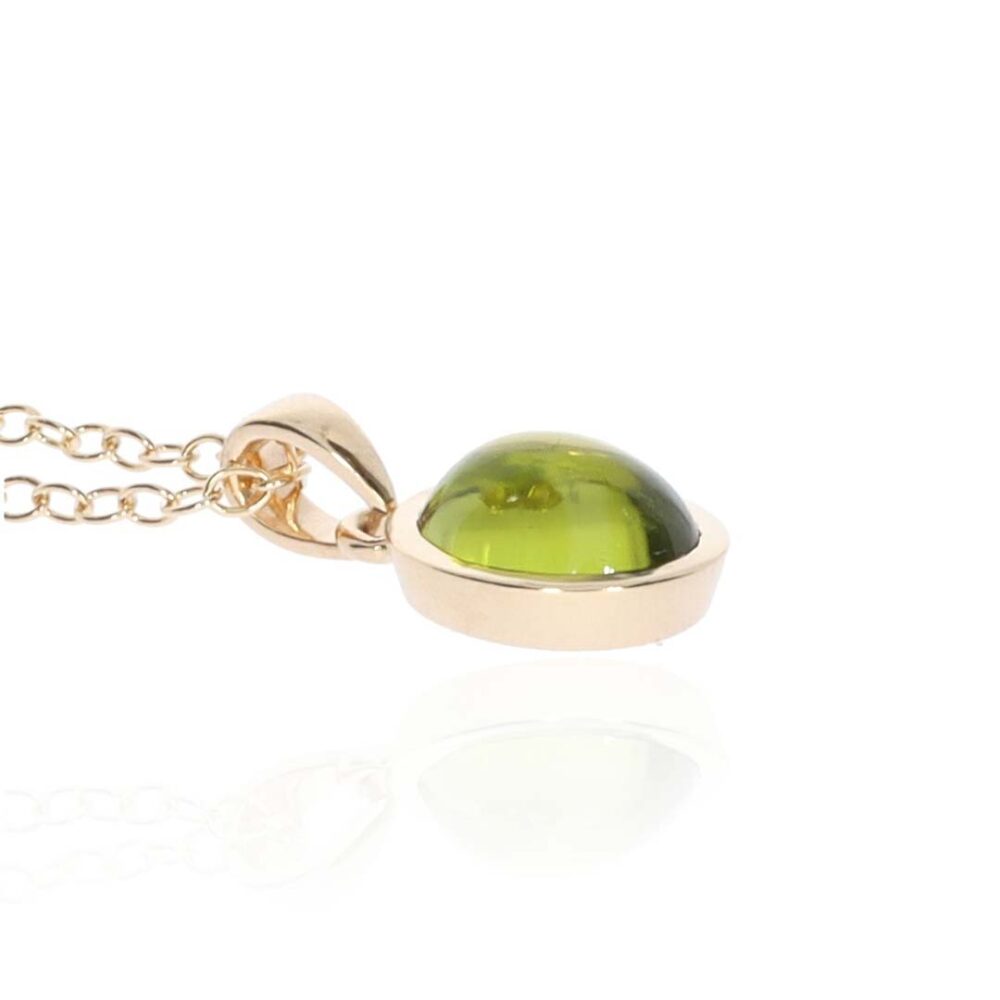 Nanna Heidi Kjeldsen Jewellery Peridot Gold Pendant P1692 white1