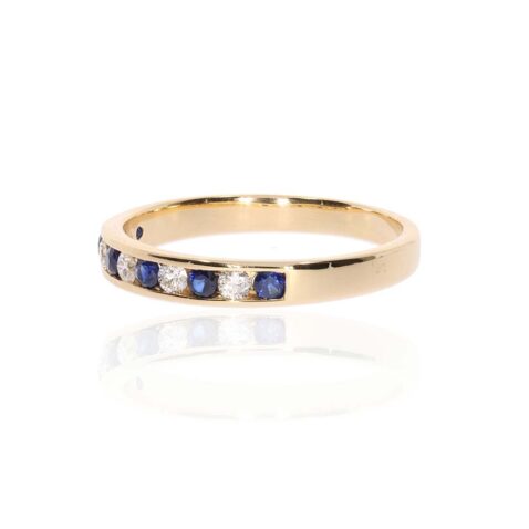Sara Sapphire Diamond Eternity Ring Heidi Kjeldsen Jewellery R4969 white1