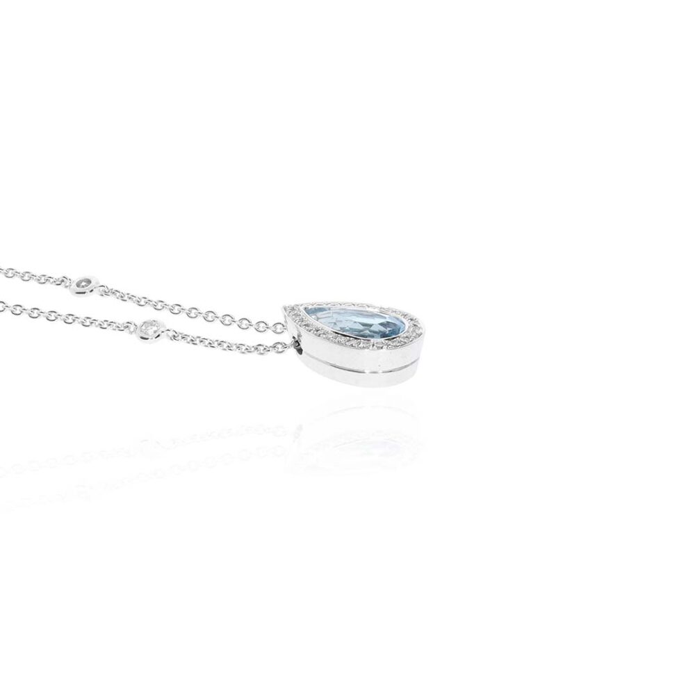 Asta Aquamarine and Diamond Pendant Heidi Kjeldsen jewellers P1696 white1