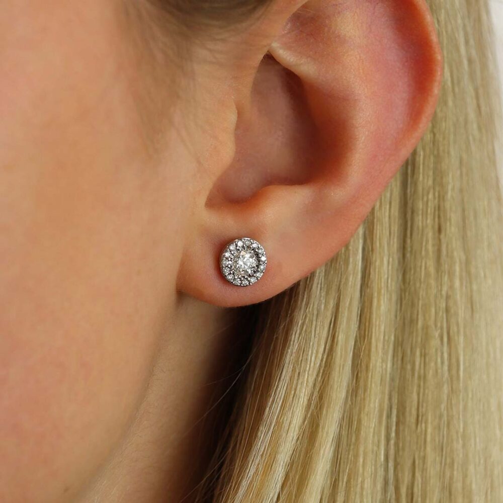 Hanne Diamond Cluster Earstuds Heidi Kjeldsen Jewellers ER5038