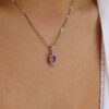 Mathilde Ruby and Pink Tourmaline Pendant P1693 2