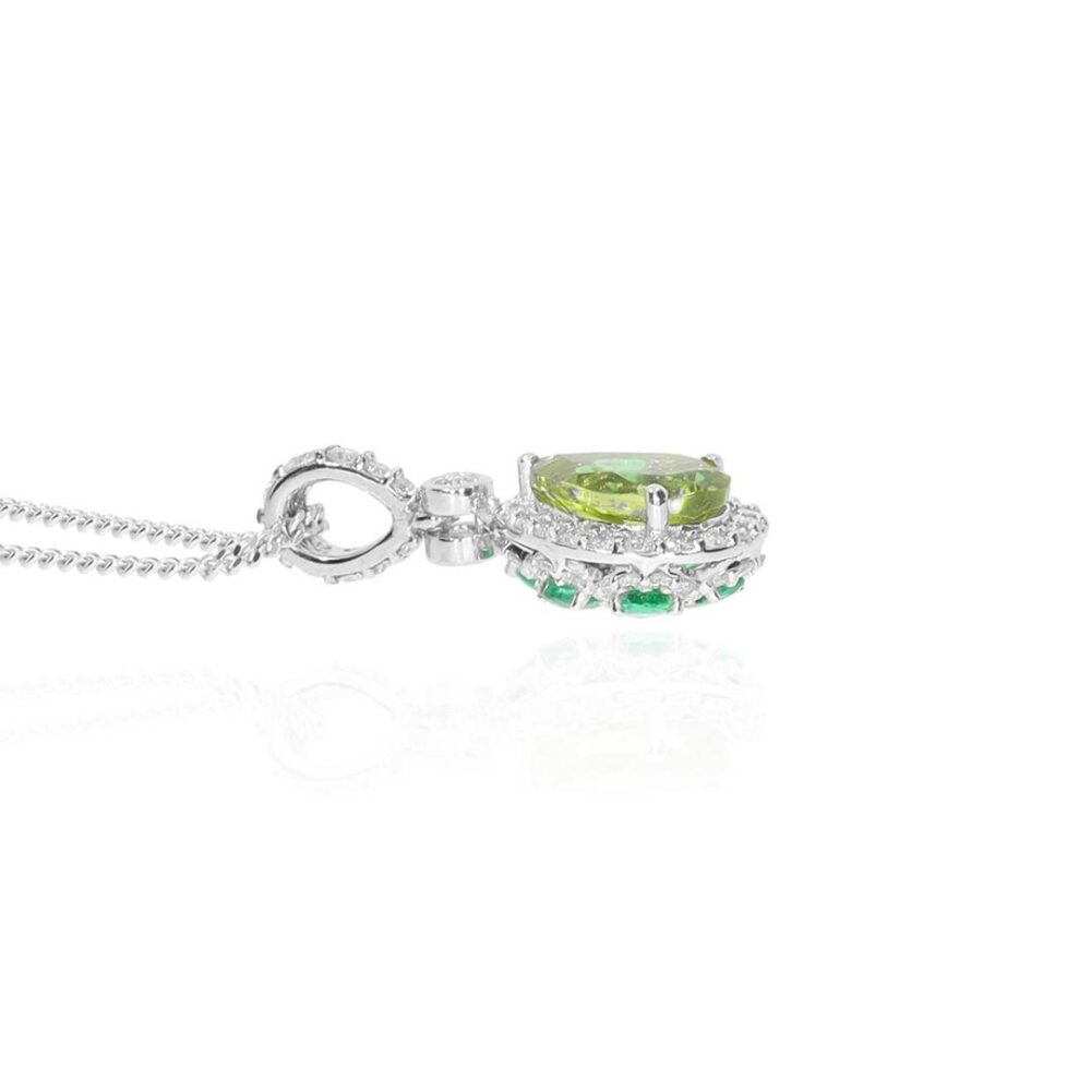 Nanna Peridot Emerald Diamond Pendant Heidi Kjeldsen Jewellery P1694 white4