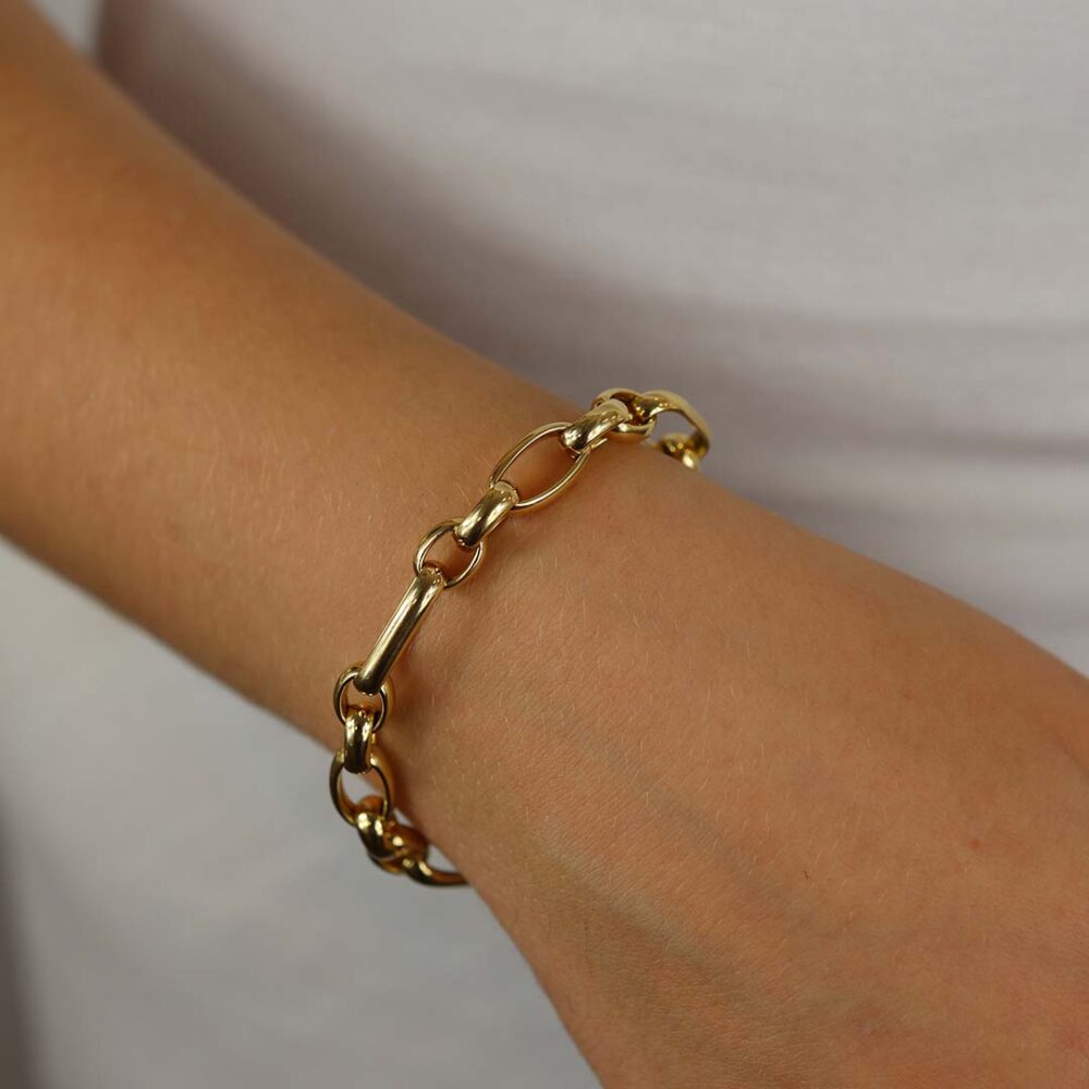 Pre Loved Yellow Gold Links Bracelet Heidi Kjeldsen Jewellers PLBL0001