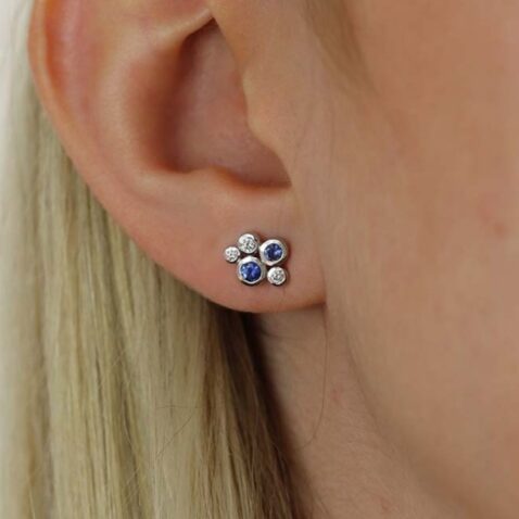 Trine Sapphire Diamond Earrings Heidi Kjeldsen Jewellers ER5041 (1)