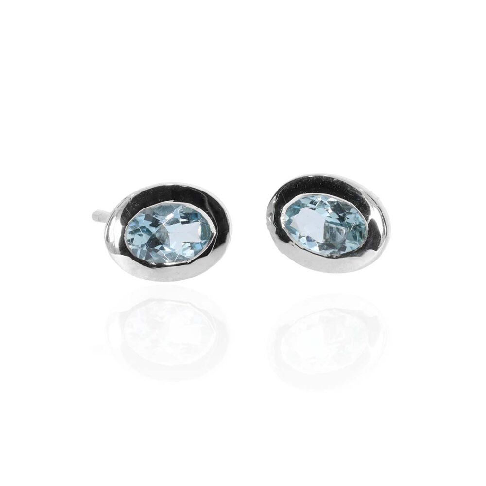 Asta Aquamarine White Gold Earrings ER5061 white