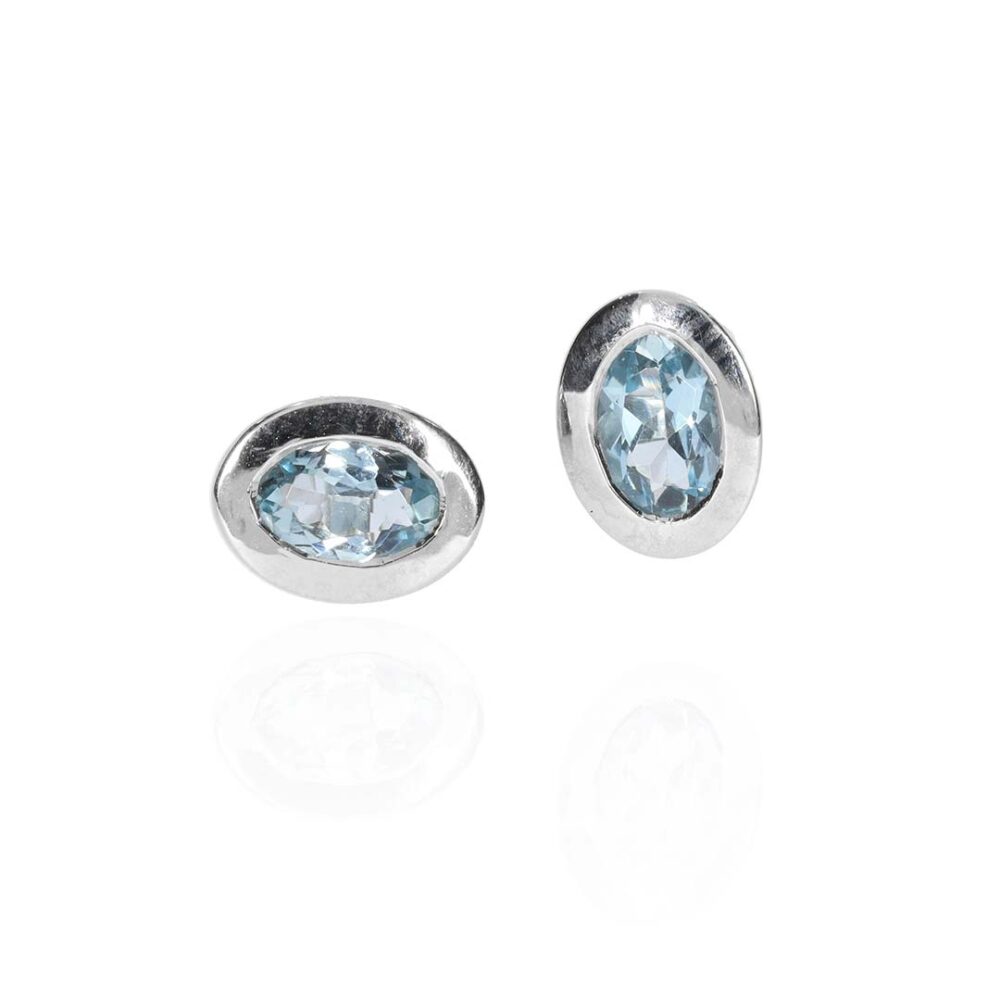 Asta Aquamarine White Gold Earrings ER5061 white1