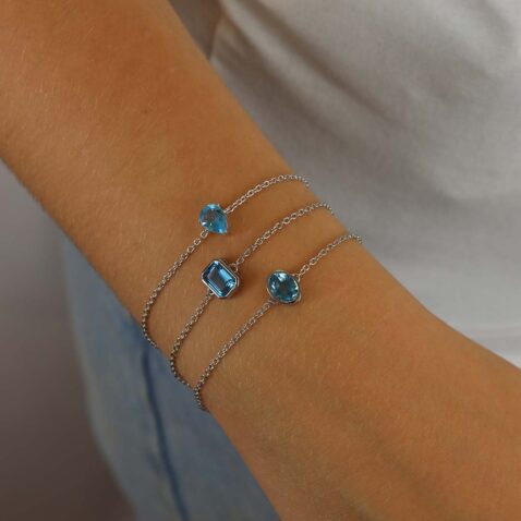 Freja Blue Topaz Birthstone Bracelets Heidi Kjeldsen Jewellery BL4161 BL4152 BL4146 model