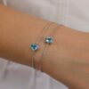 Freja Blue Topaz Oval Silver Bracelet Heidi Kjeldsen Jewellers BL4149