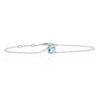 Freja Blue Topaz and Oval Rubover Bracelet Heidi Kjeldsen Jewellers BL4146 white1