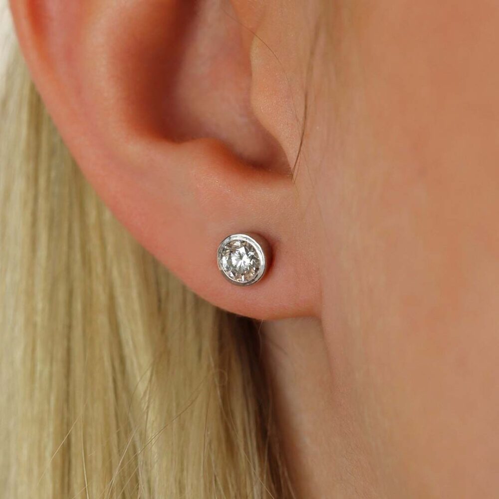 Karina Laboratory Grown Diamond Rub Over Earrings Heidi Kjeldsen Jewellers ER5044 (1)