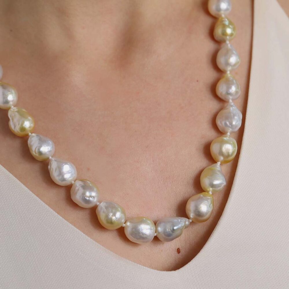 Nanna Baroque South Sea Pearl Necklace Heidi Kjeldsen NL1337