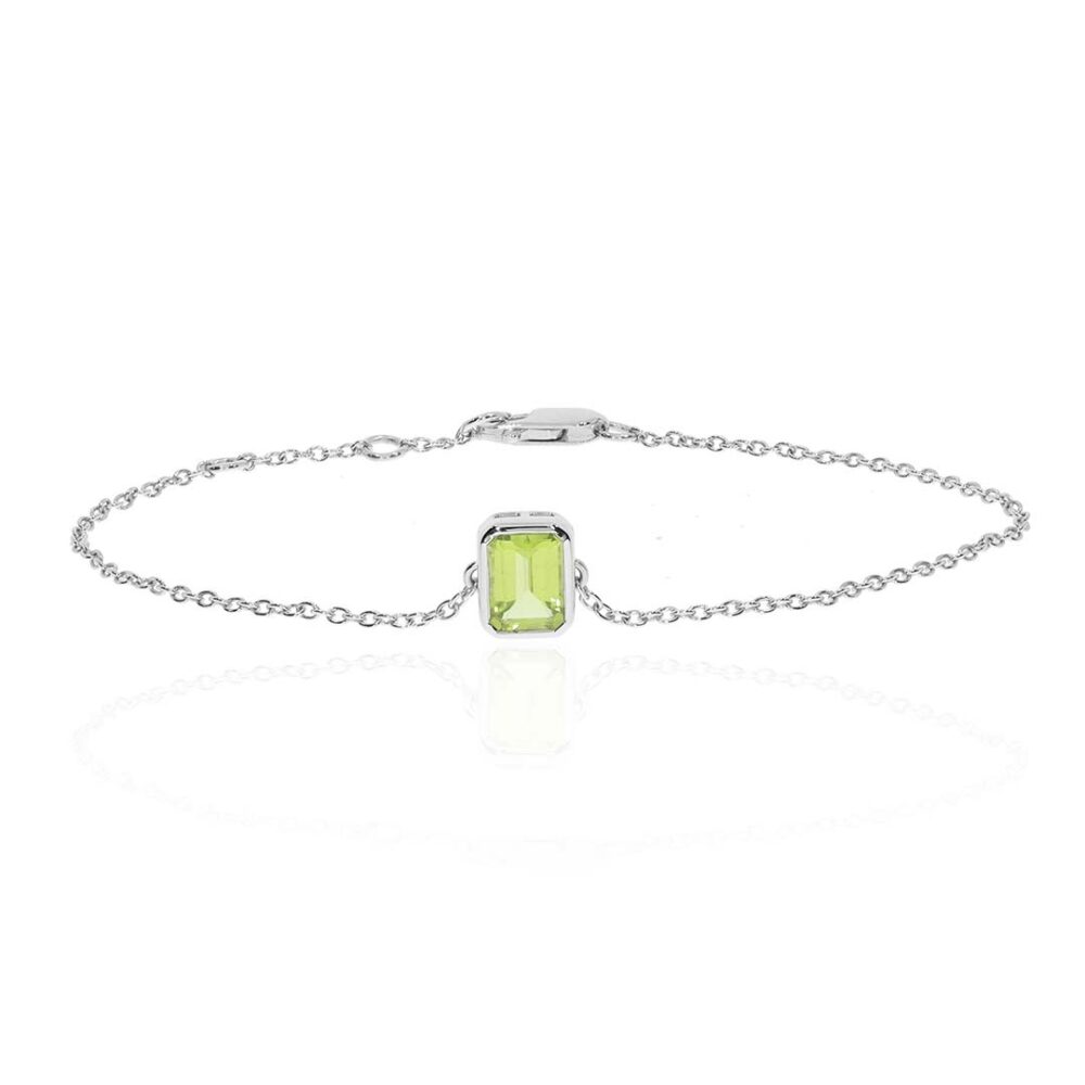 Nanna Peridot Octogen Rubover Bracelet Heidi Kjeldsen Jewellery BL4153 white1