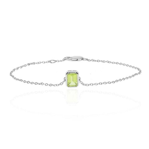 Nanna Peridot Octogen Rubover Bracelet Heidi Kjeldsen Jewellery BL4153 white1