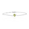 Nanna Peridot Oval Claw Set Bracelet Heidi Kjeldsen Jewellery BL4150 white1